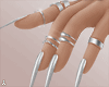 $2020 Silver Nails+Rings