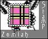 ~Z~ Checkered Pink stamp
