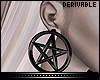 ⛦ Earrings Pentagram