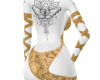 bikini suit golden + tat