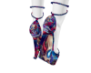 Graphic Skull/S Heels