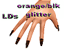 {LDs}Glitter Orange/Blk 