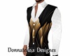 black gold vest shirt