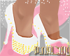 <P>White Spiked Heels