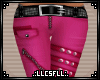 *C* Pink Zipper Pants