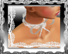 White Lace Bow Collar