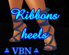 Ribbons heels jeans