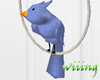 Animated bird on a hoop