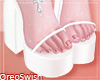 Cross Heels White