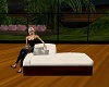 White Suede Chaise
