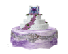 Lilac Love cake/cut pose