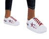 RED& BLUE STARS SNEAKERS
