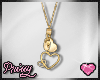 P|Gold Hearts Necklace