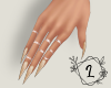 L. Cream nails