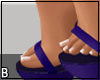 Purple Strap Sandal Heel