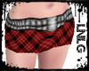 L:BBW Skirt-Plaid Red