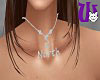 North Silver F necklace