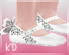 Silver FlowerGirl Shoes
