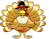 adorable turkey sticker
