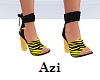 Yellow Tiger Stripe Shoe