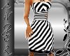 Stripe Dress w/ fishnet