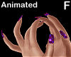 starry purple nails ANI
