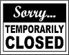 closed store sign