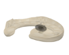 CREAM WAVE COUCH