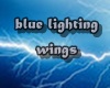 blue lighting wings