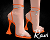 R. Mila Orange Heels