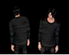 black sweater