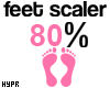 e 80% | Feet Scaler