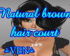 Natural brown hair court