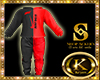 Hoodie N*ke red & black