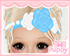 [Pup] Rose Aqua Headband