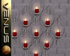 ~V~Wall Candles -Red