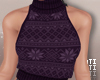 purple Knit Ugly Sweater