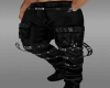 lzM Black Pants & Straps