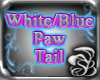 White/Blue PAW tail