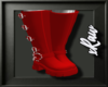 xRaw| Buckle Boots | Red