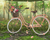 Rosegold bike flower