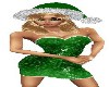 XMAS GREEN SPARKLE DRESS
