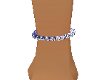 ankle bracelet left blue