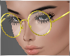 Nerd Glasses Gold Glam