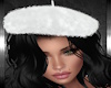 White Fur Beret