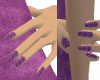 Purple matching v. nails