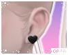 ♡ earrings | black
