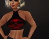 Halter red skull