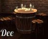 Barrel Drink Table