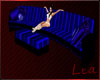 Lea's blue couch